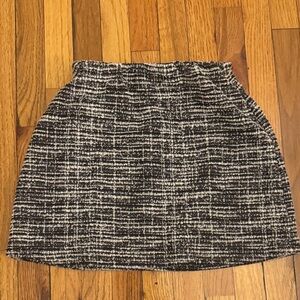 Art Class Black and White Textured Skirt